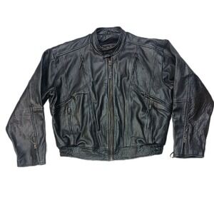5 Heads Leather Motorcycle Jacket SKUCH062